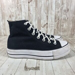Converse Chuck Taylor All Star Platform High Top Black White 560845C Womens 8
